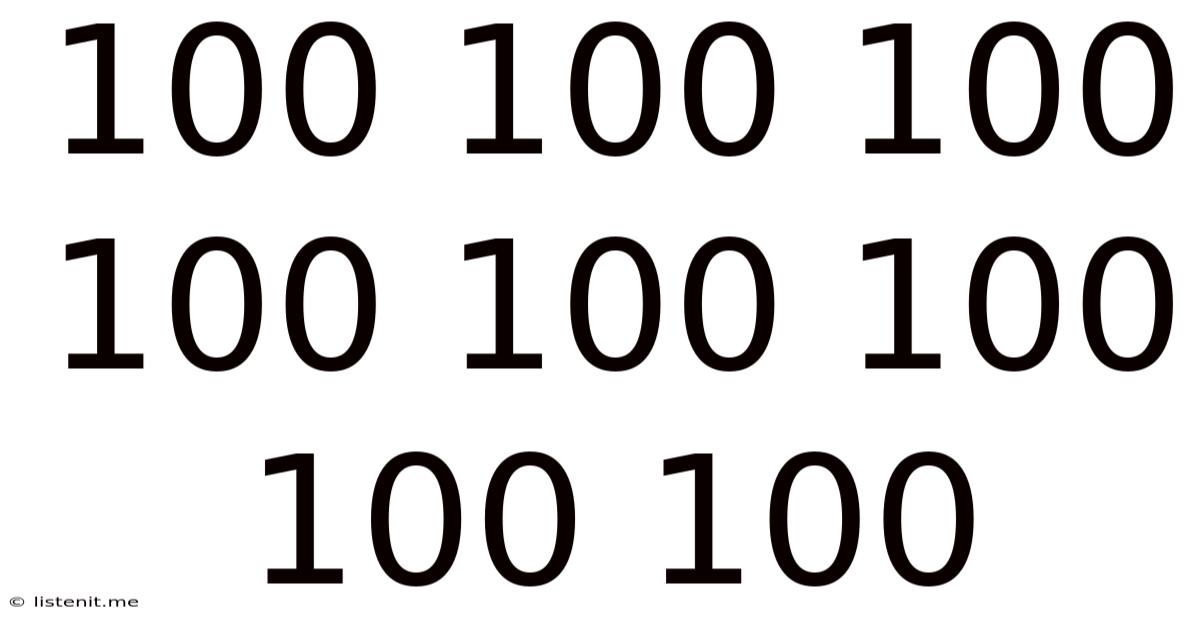 100 100 100 100 100 100 100 100