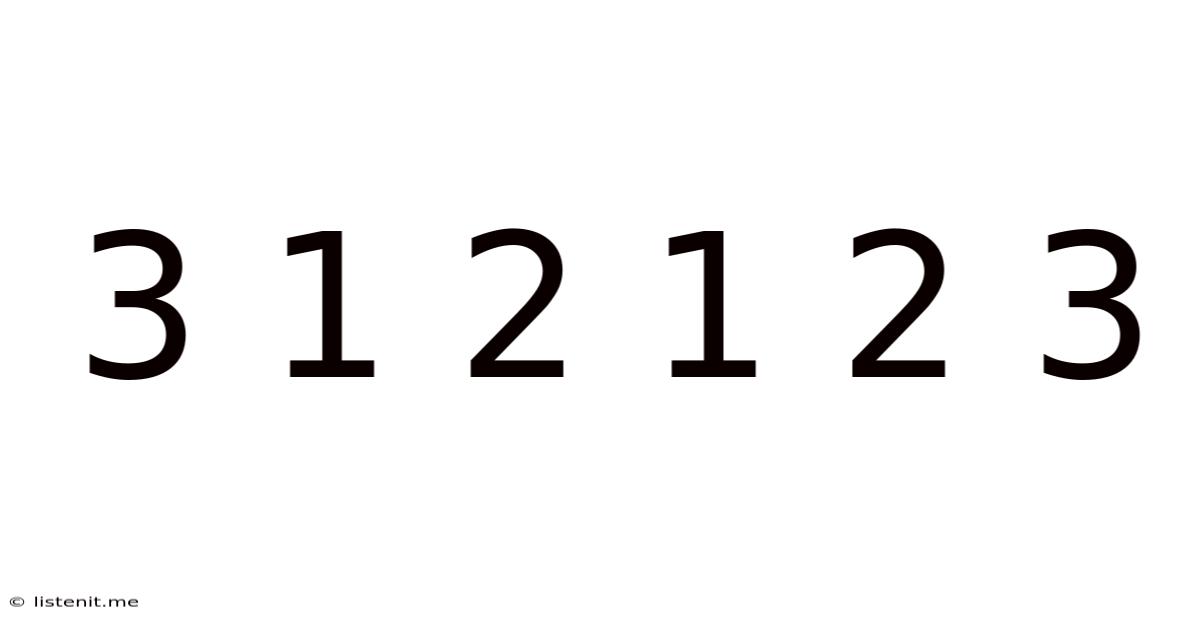 3 1 2 1 2 3