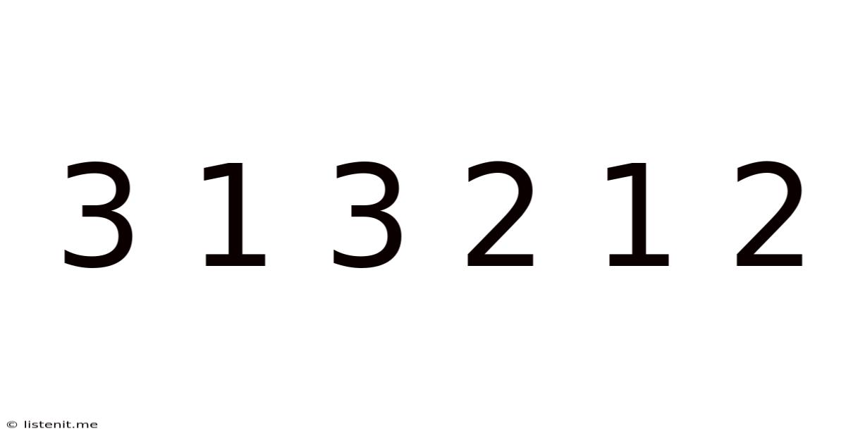 3 1 3 2 1 2