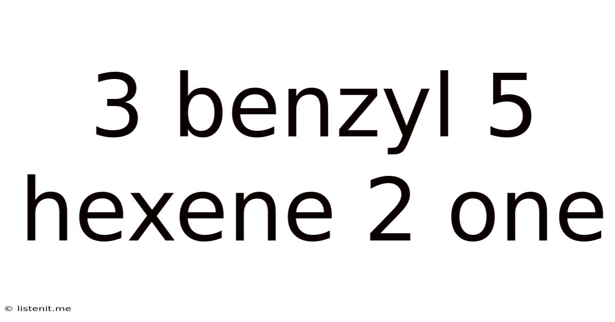 3 Benzyl 5 Hexene 2 One