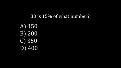 30 Of What Number Is 15