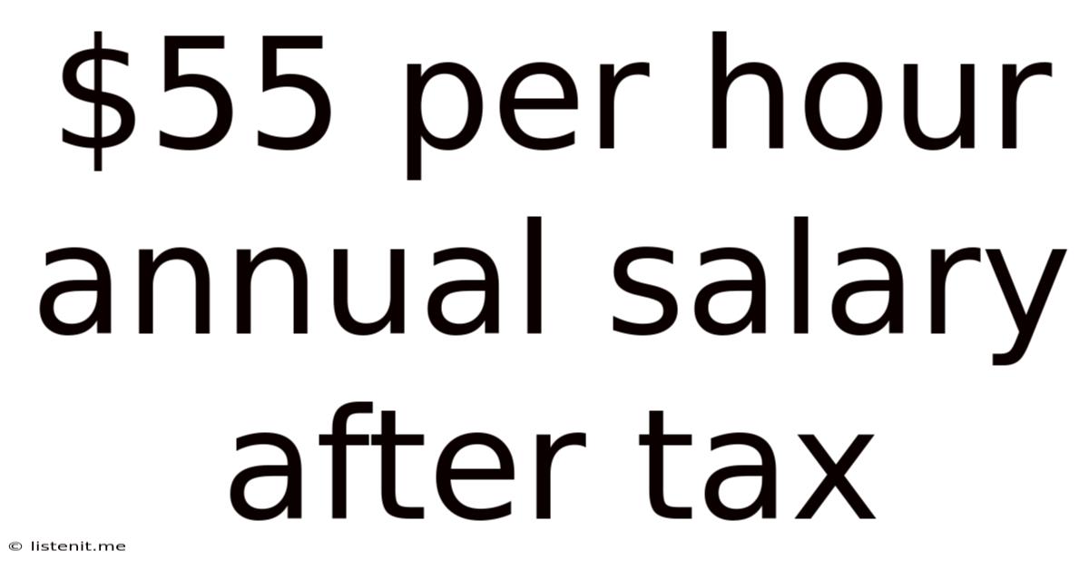 $55 Per Hour Annual Salary After Tax