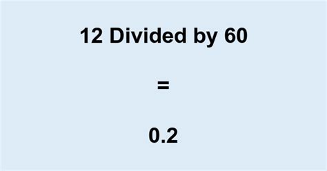 60 Of What Number Is 12