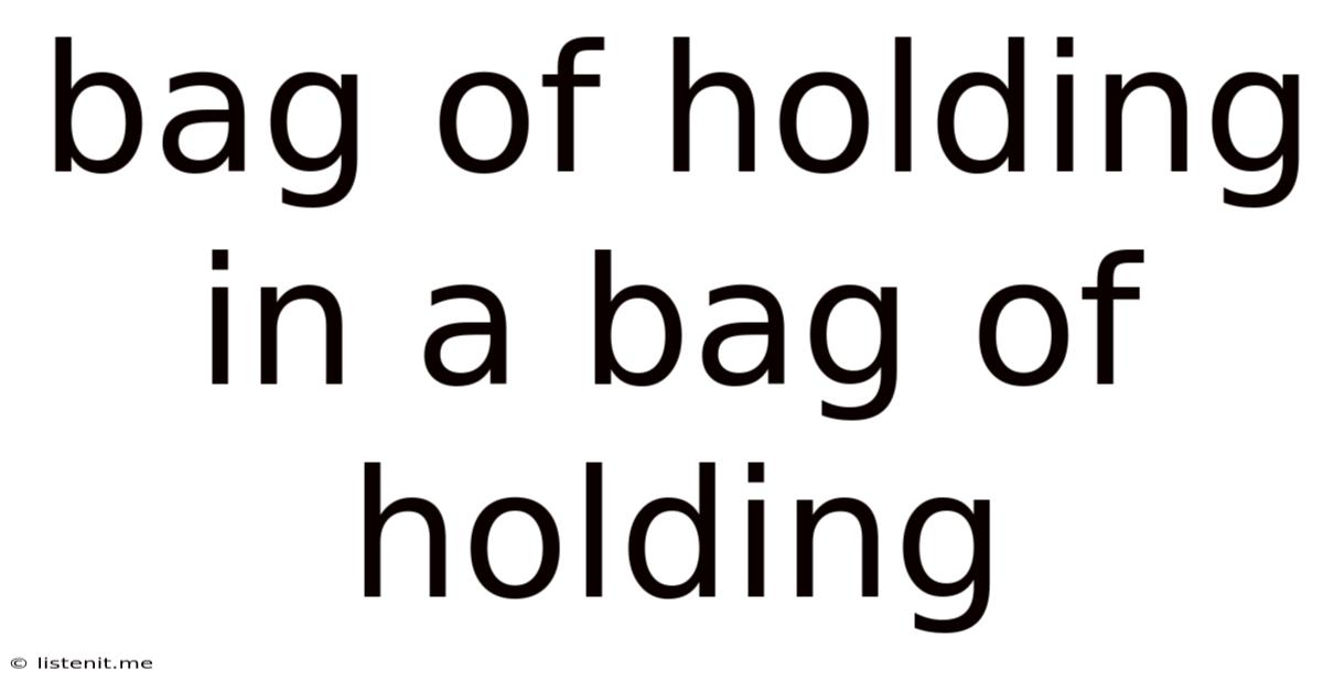 Bag Of Holding In A Bag Of Holding