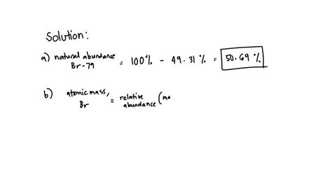 Calculate The Mass Of Br 79