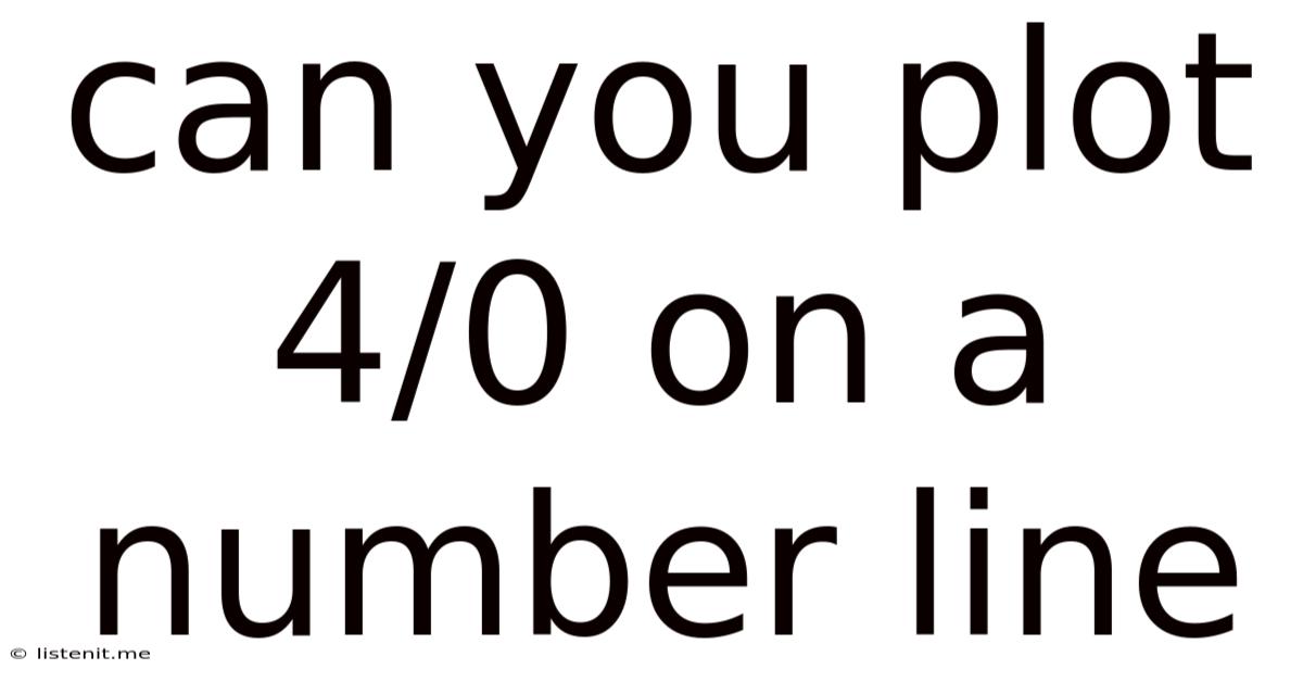 Can You Plot 4/0 On A Number Line