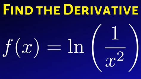 Derivative Of Ln 1 X 2