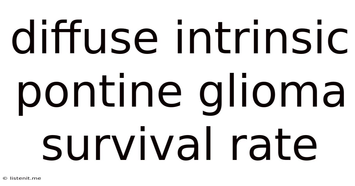 Diffuse Intrinsic Pontine Glioma Survival Rate