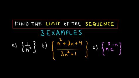 Find The Limit Of The Sequence