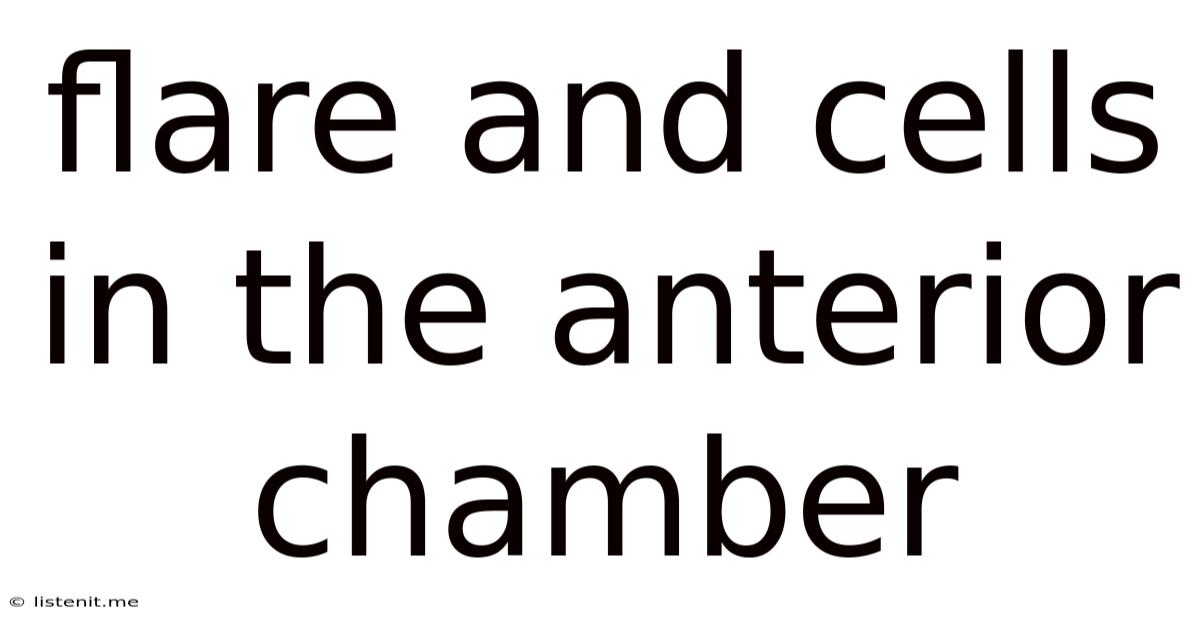 Flare And Cells In The Anterior Chamber