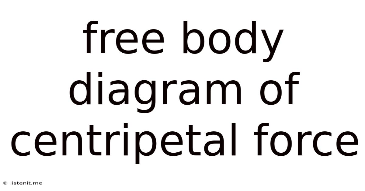 Free Body Diagram Of Centripetal Force
