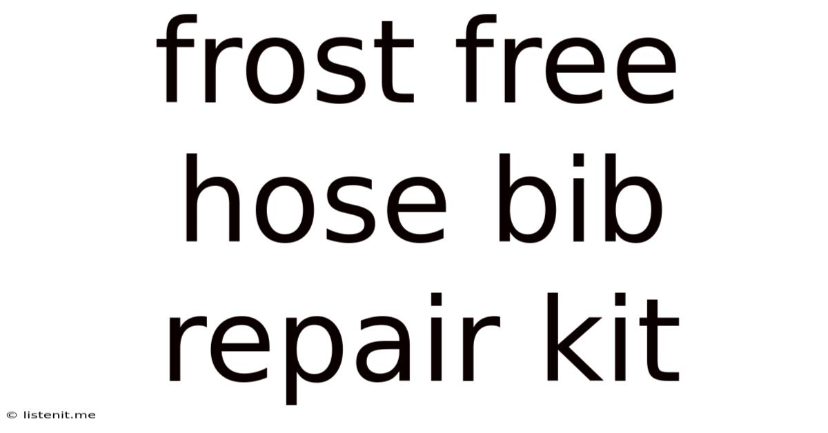 Frost Free Hose Bib Repair Kit