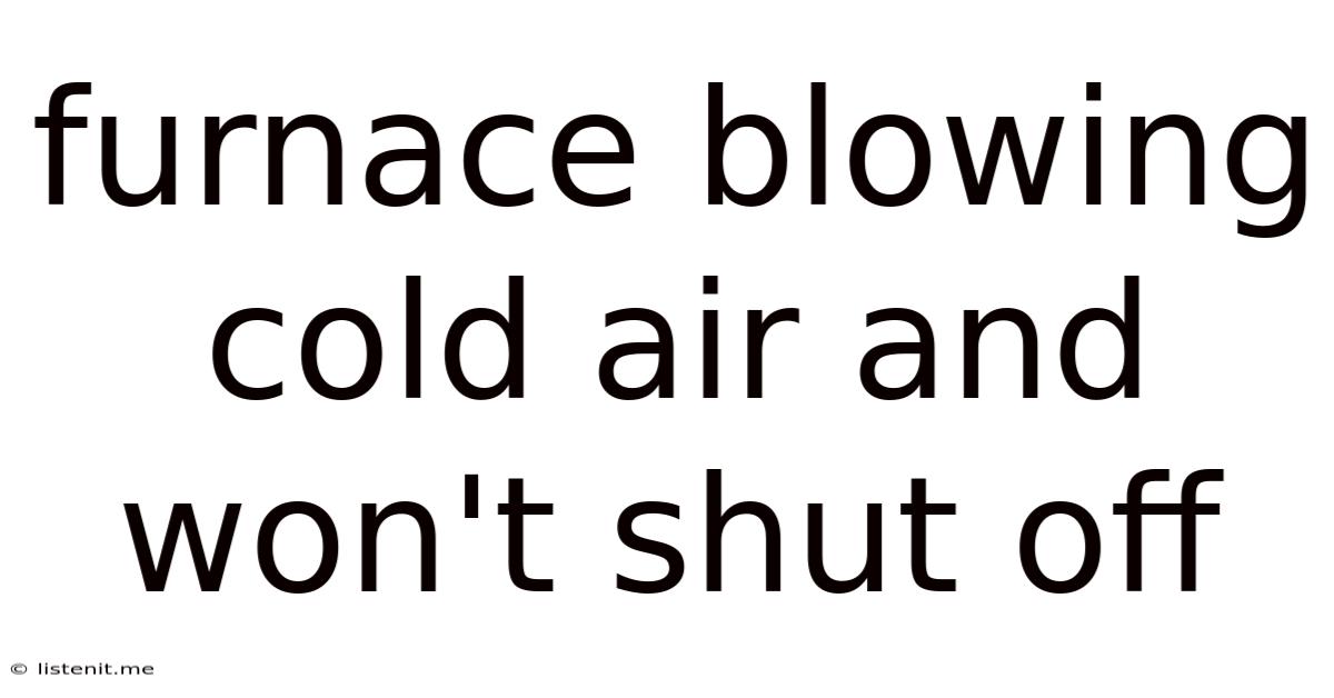 Furnace Blowing Cold Air And Won't Shut Off