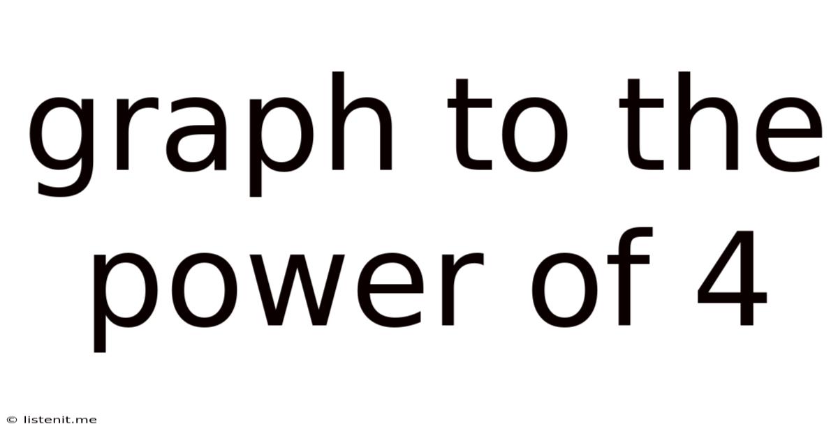 Graph To The Power Of 4