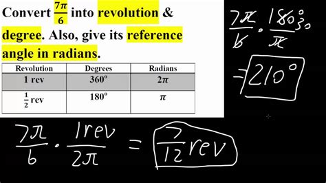 How Do You Convert Revolutions To Radians