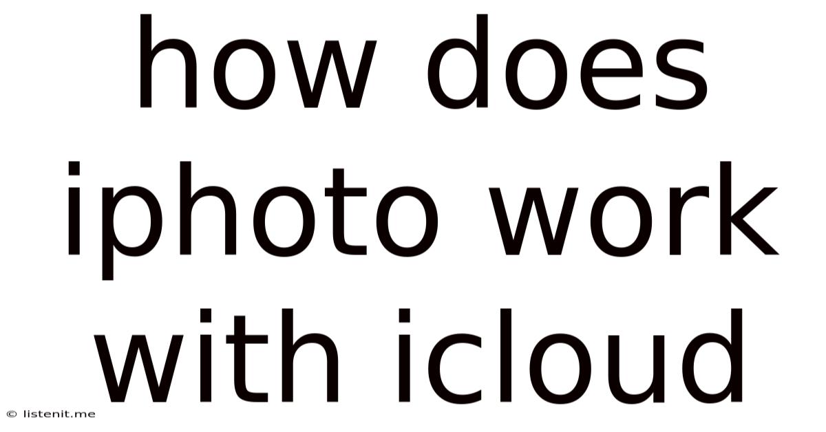 How Does Iphoto Work With Icloud