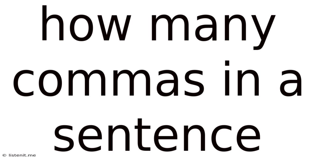 How Many Commas In A Sentence