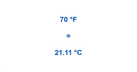 How Many Degrees Celsius Is 70 Fahrenheit