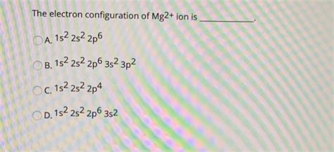 How Many Electrons Are In Mg2+