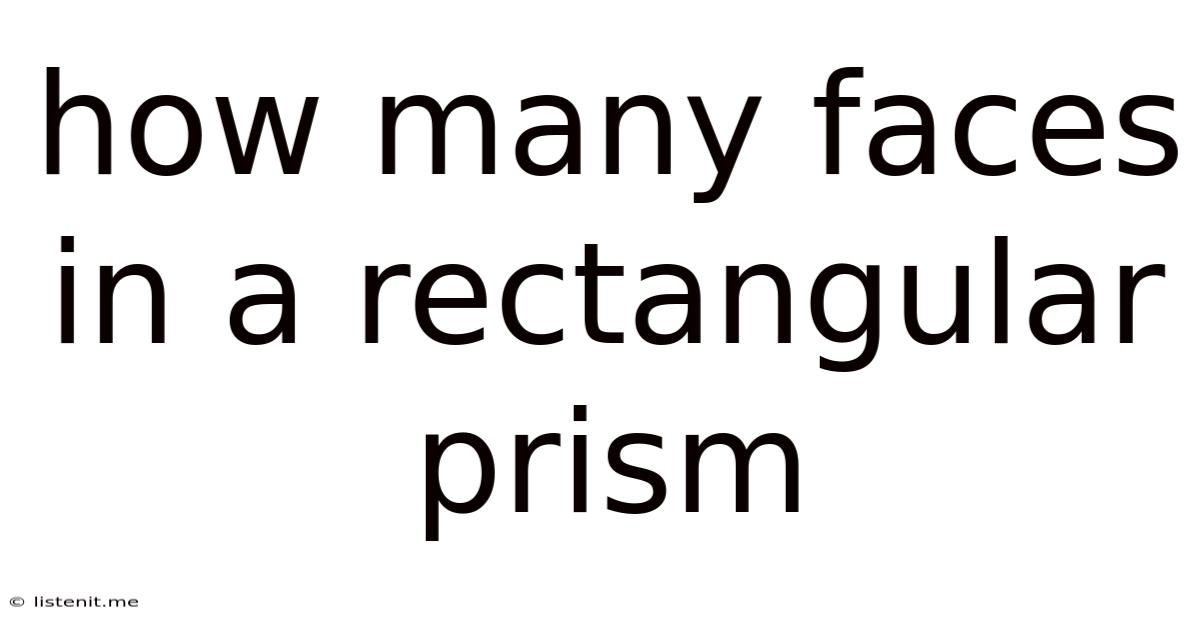 How Many Faces In A Rectangular Prism