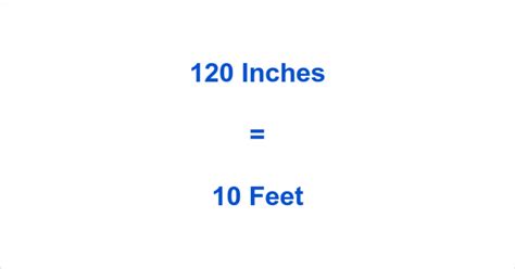 How Many Feet In 120 In