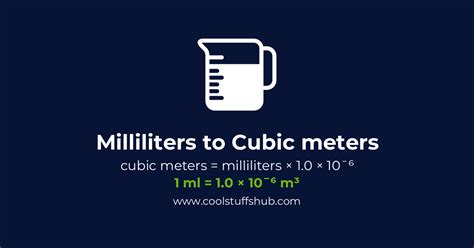 How Many Milliliters Are In A Cubic Meter