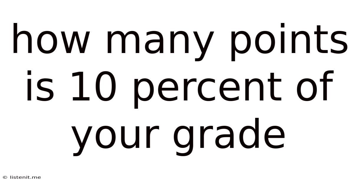 How Many Points Is 10 Percent Of Your Grade