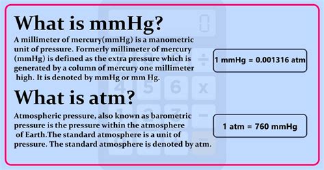 How To Convert Mmhg To Atm