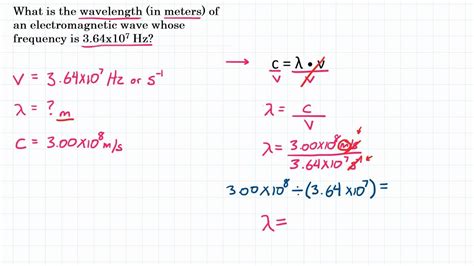 How To Convert Wavelength To Meters