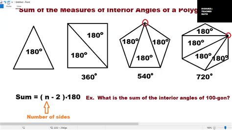 How To Find The Sum Of Interior Angles