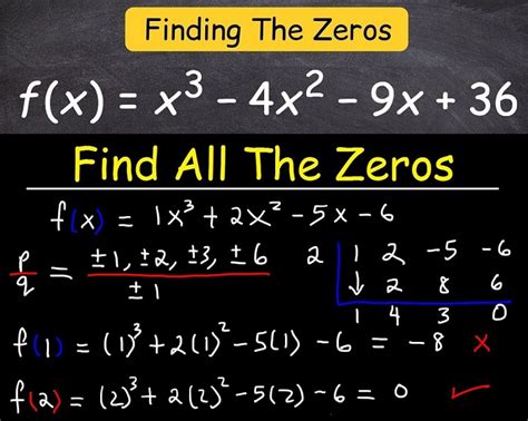 How To Find Zeros Of A Function Algebraically