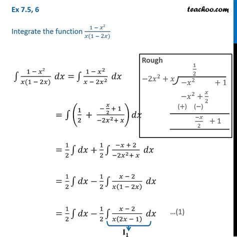 Integral 1 X 1 X 2