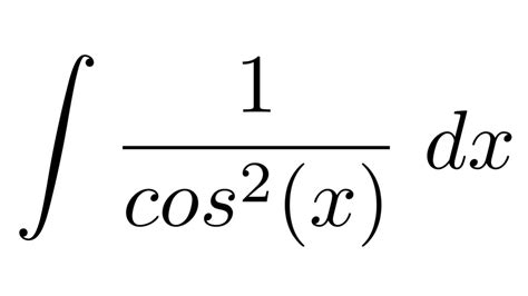 Integral Of 1 Cos X 2