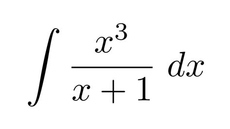 Integration Of X 3 X 1