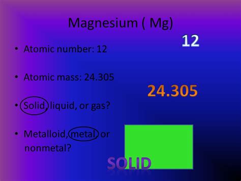 Is Magnesium A Solid Liquid Or Gas