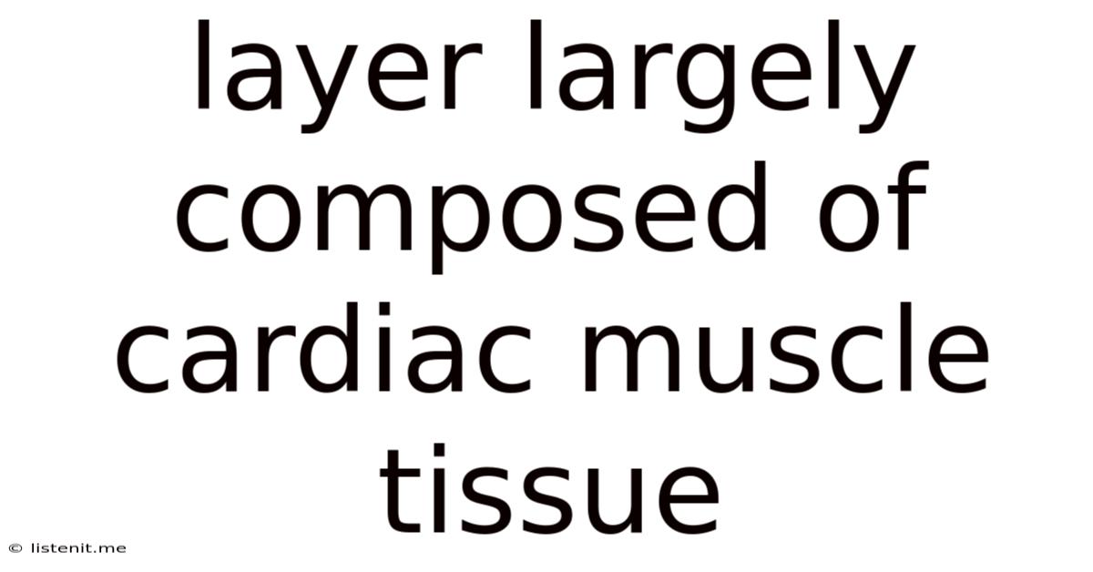 Layer Largely Composed Of Cardiac Muscle Tissue