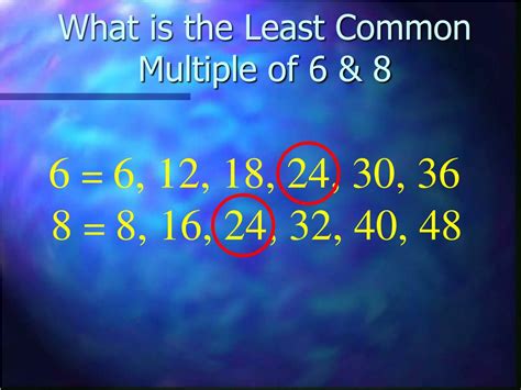 Least Common Multiple Of 2 And 6