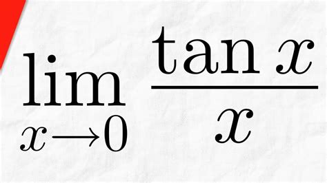 Limit Tanx As X Approaches 0