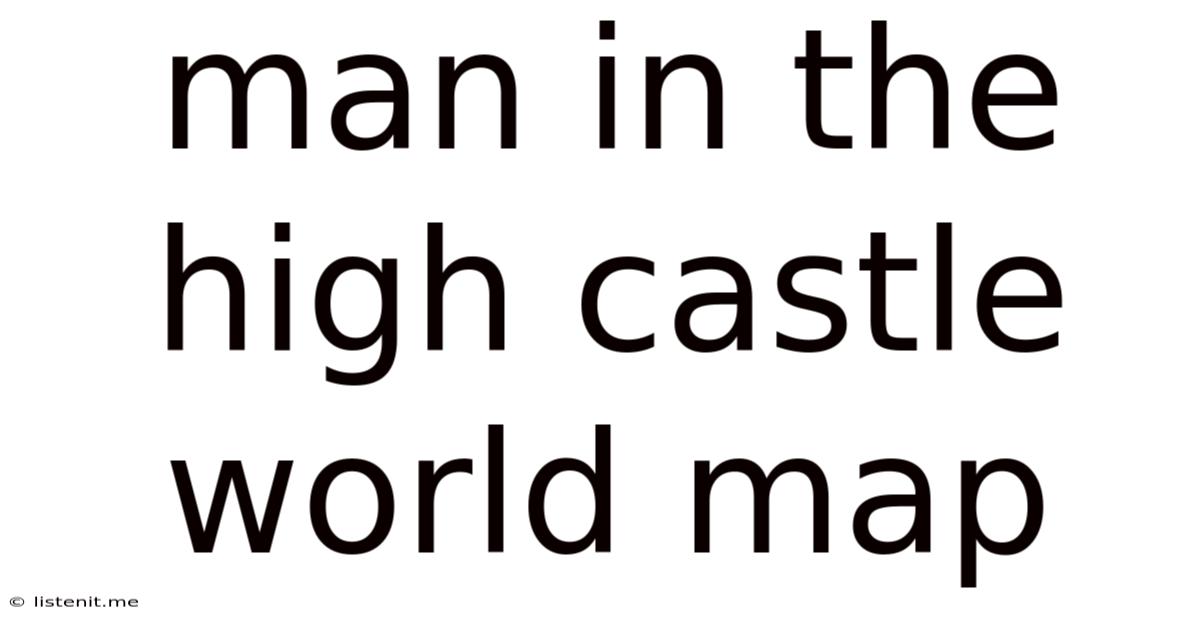 Man In The High Castle World Map