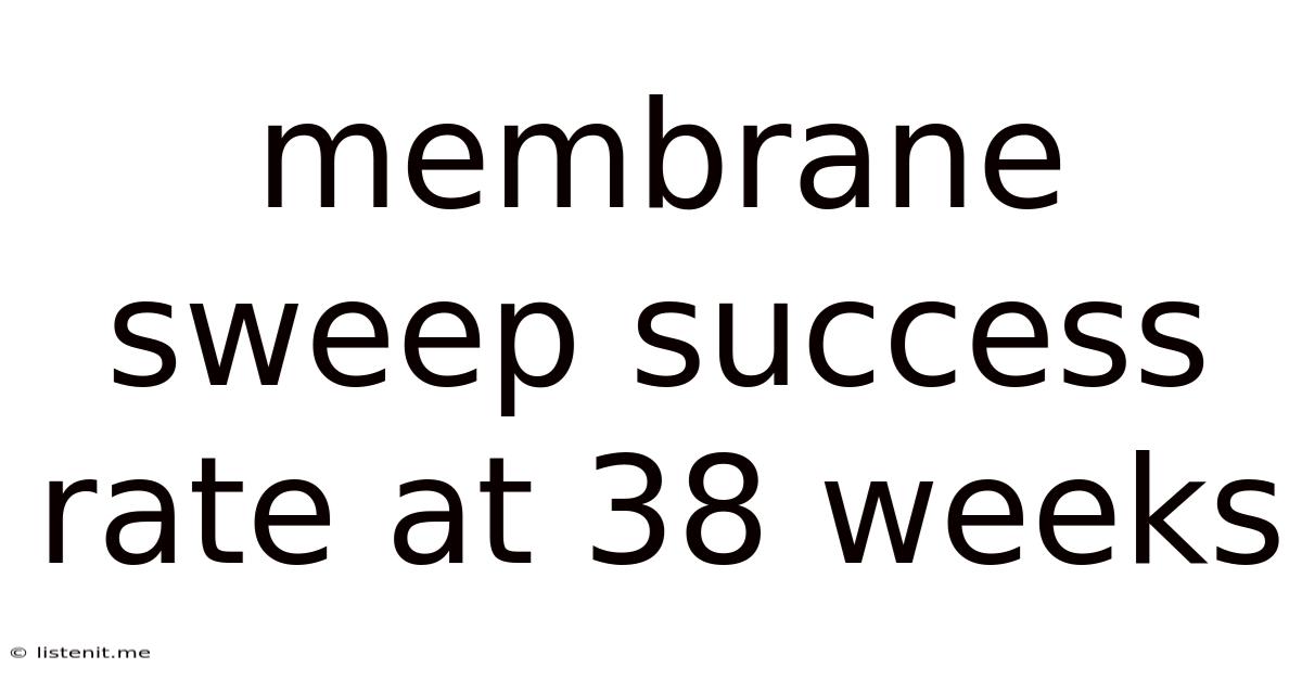 Membrane Sweep Success Rate At 38 Weeks