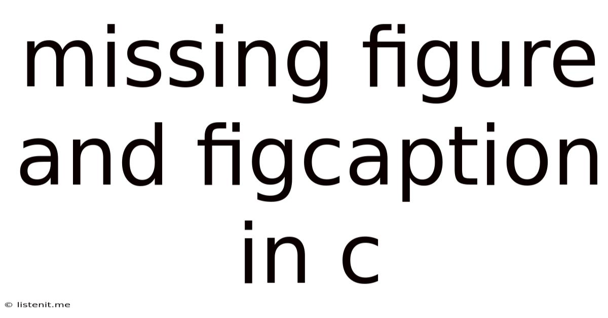 Missing Figure And Figcaption In C