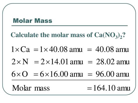 Molecular Mass Of Ca No3 2