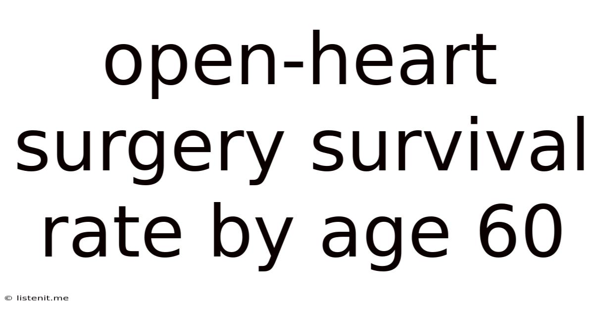 Open-heart Surgery Survival Rate By Age 60