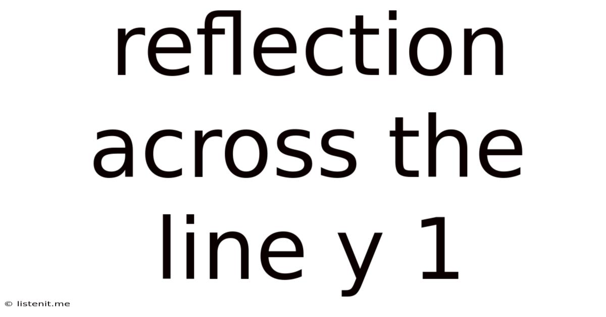 Reflection Across The Line Y 1