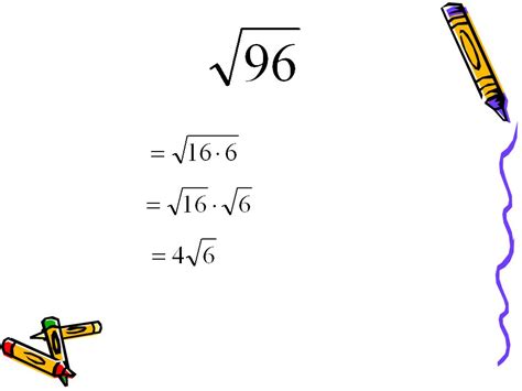 Simplify The Square Root Of 96