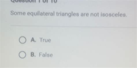 Some Isosceles Triangles Are Not Equilateral