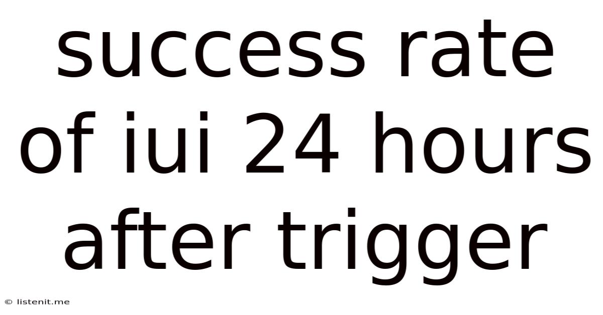 Success Rate Of Iui 24 Hours After Trigger