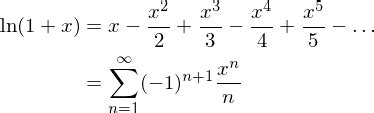 Taylor Series For Log 1 X