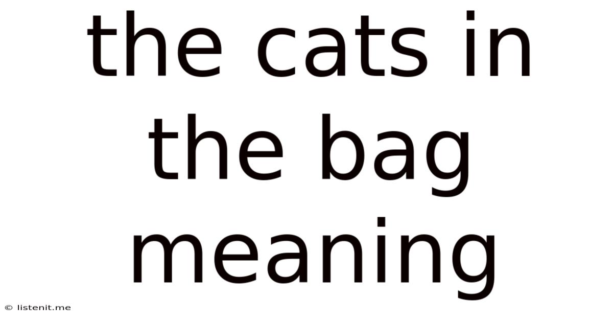 The Cats In The Bag Meaning