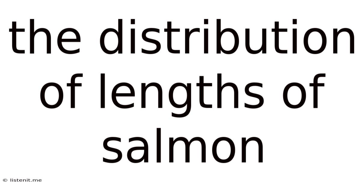 The Distribution Of Lengths Of Salmon
